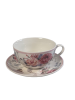 Set ceainic cu ceasca si farfurioara – Floral Vintage Tea Time