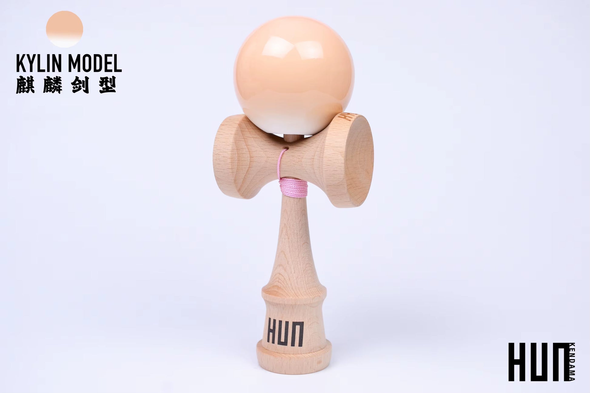 Kendama Originală Hunkendama – Pentru Începători și Profesioniști, Model Kylin, Material Fagus Sylvatica