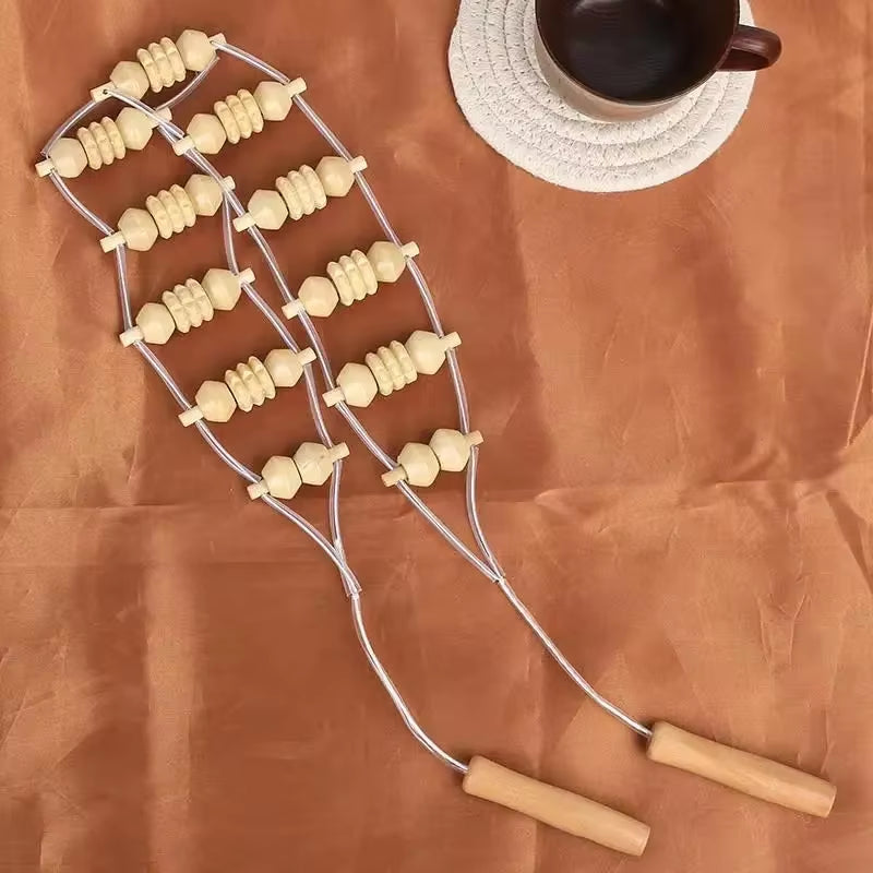 Instrumente din lemn pentru masaj – drenaj limfatic, maderoterapie, masaj anticelulitic, masaj profund al țesuturilor, role și roți din lemn