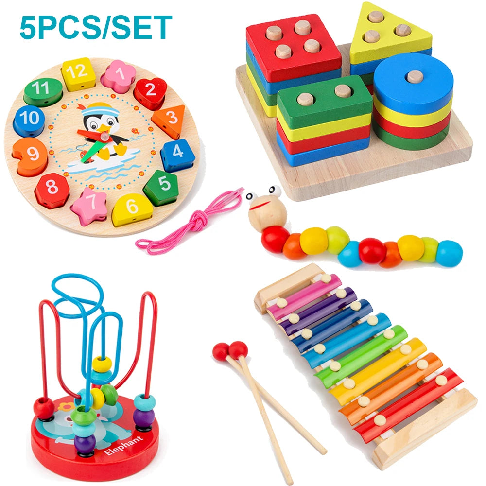 Set Montessori Lemn 6 Piese