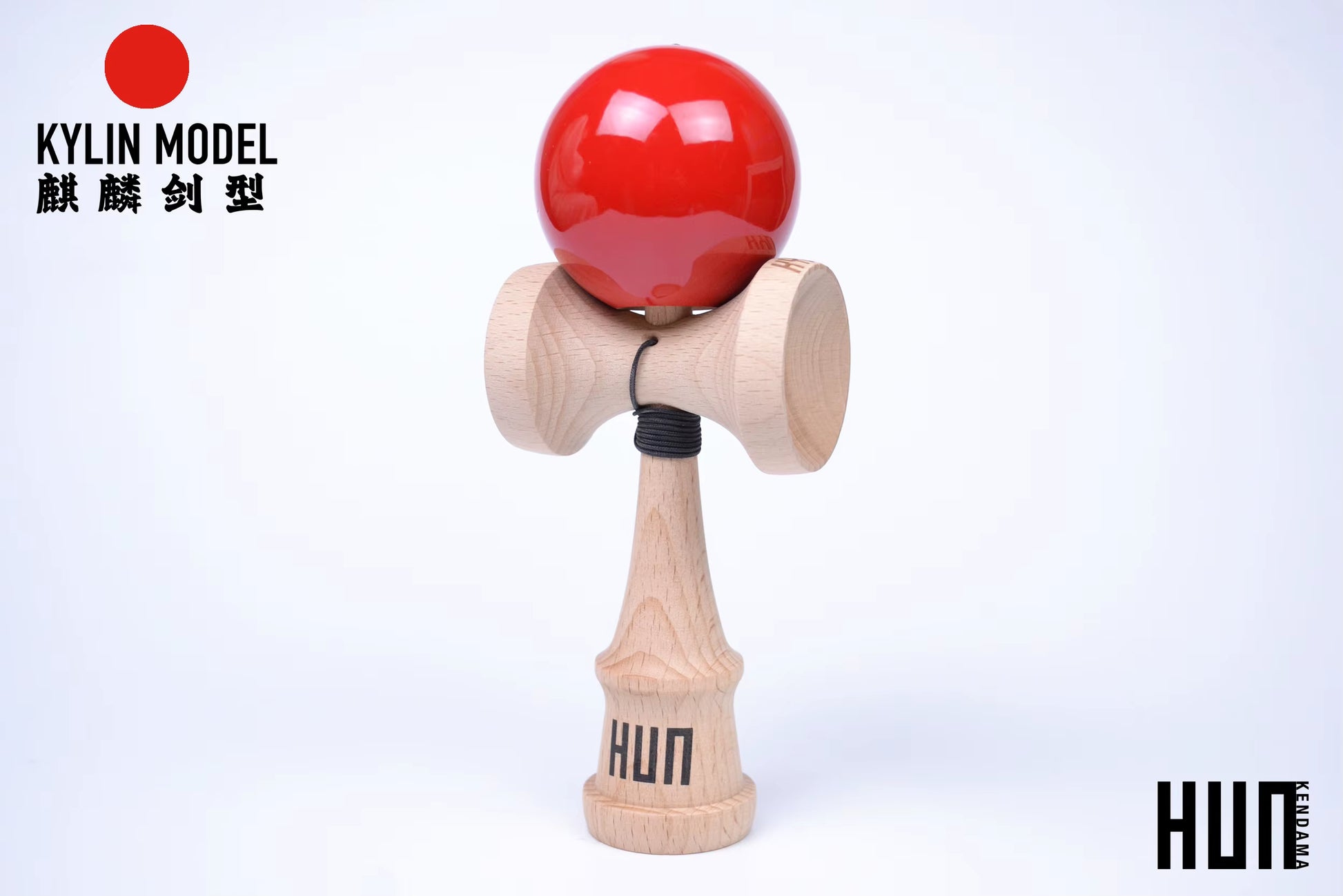 Kendama Originală Hunkendama – Pentru Începători și Profesioniști, Model Kylin, Material Fagus Sylvatica
