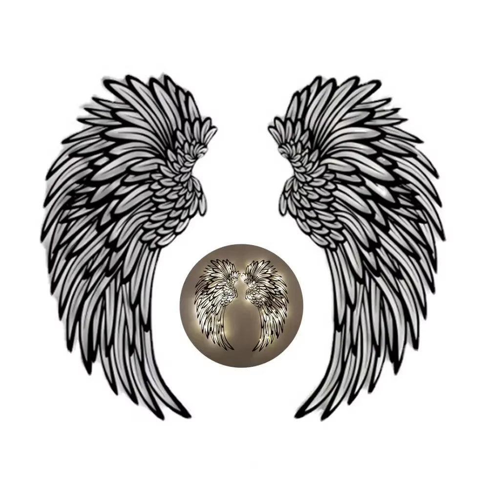 Aripi Înger Metalice Iluminate cu LED