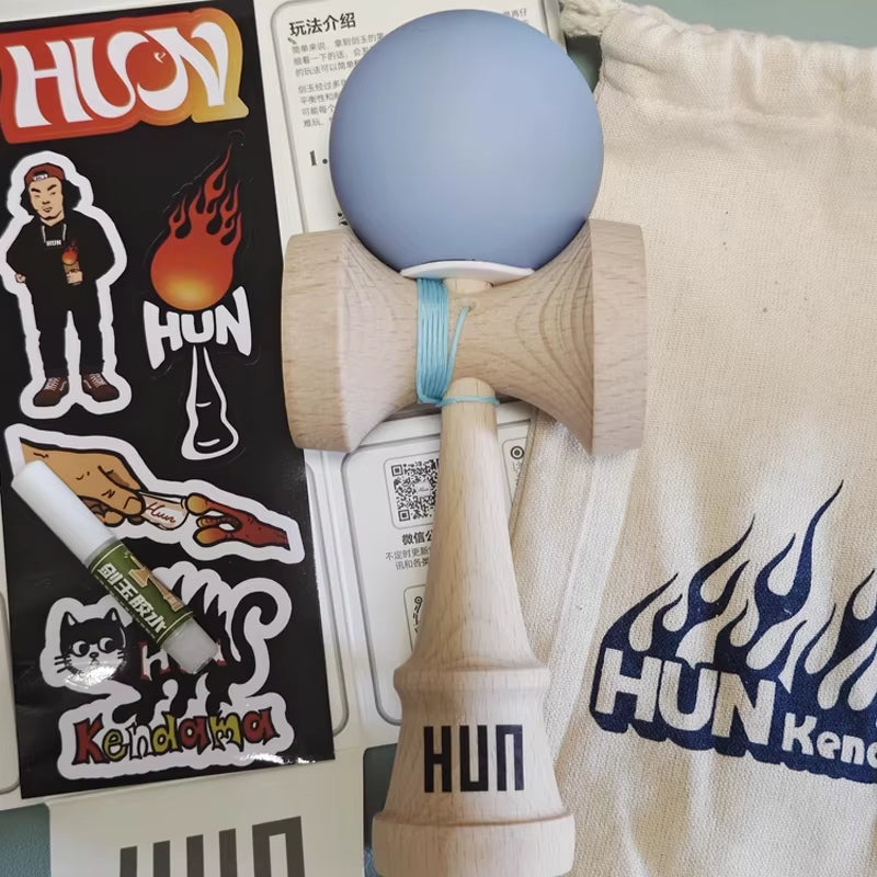 Kendama Originală Hunkendama – Pentru Începători și Profesioniști, Model Kylin, Material Fagus Sylvatica