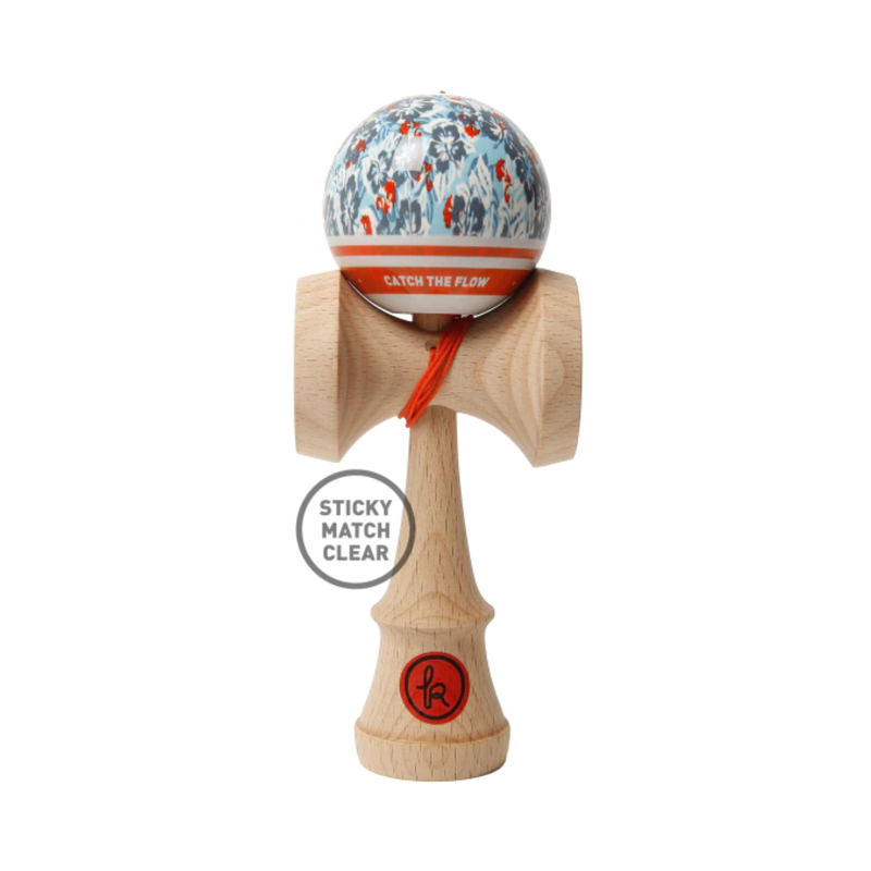 Kendama Europe Record Aloha MC cu lac Grip Varnish si Match Clear