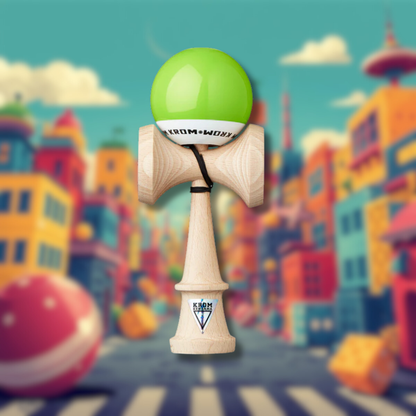 KENDAMA KROM POP LOL LIME GREEN-Sticky Tama Kendama
