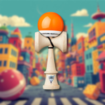 KENDAMA KROM POP LOL ORANGE-Design CK Shape & Grip Superior