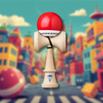 KENDAMA KROM POP LOL RED-Design CK Shape & Grip Superior