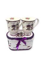 Set cadou elegant cu 2 cesti ceramice premium