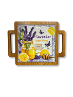 Suport lemn cu insert ceramic Lavender – Suport oale