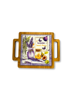 Suport lemn cu insert ceramic Lavender – Suport oale